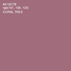 #A16C7B - Coral Tree Color Image